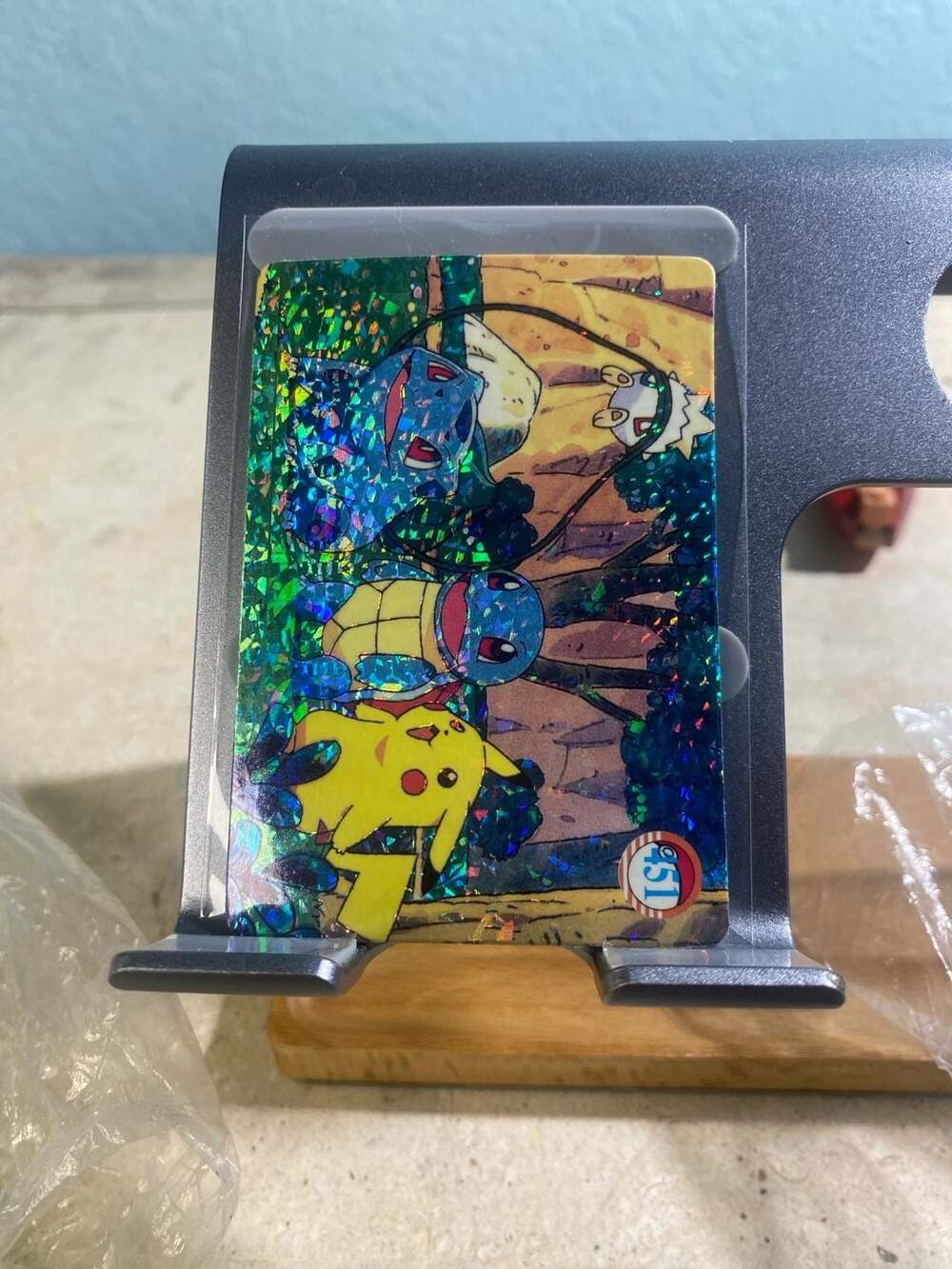 Vintage 1999 Amada Pokemon Sticker Retsuden Part 4 #451 Prism & #459 Group